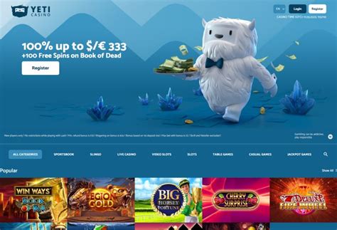 yeti casino welcome bonus|Yeti Casino welcome offer for new players.